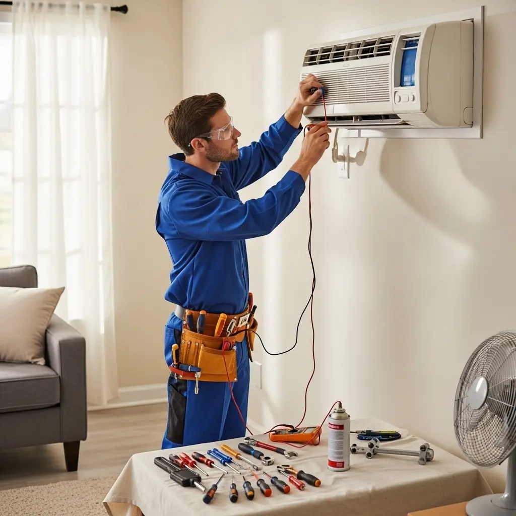 Kula İtimat İtimat klima gaz dolumu ve bakım – Enerji verimliliği artırıldı. - Teknik servis örneği